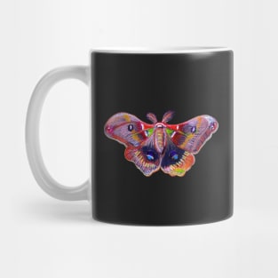 Colorful Moth - Black Mug